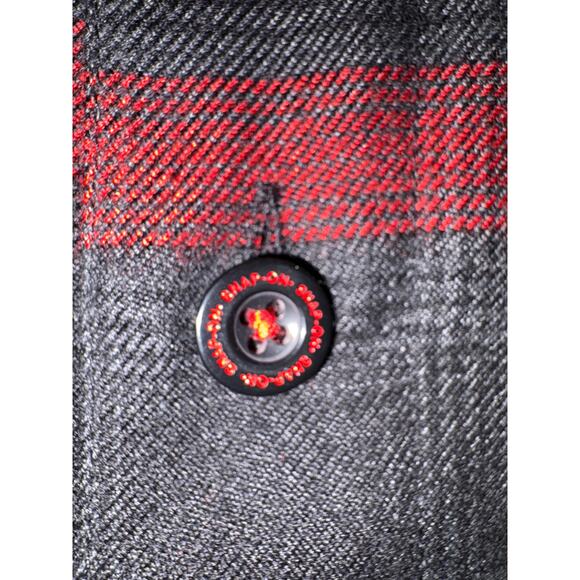 Dixxon X Snap-On Limited Edition Men's  Red black Buffalo Plaid Flannel Large - Picture 5 of 12